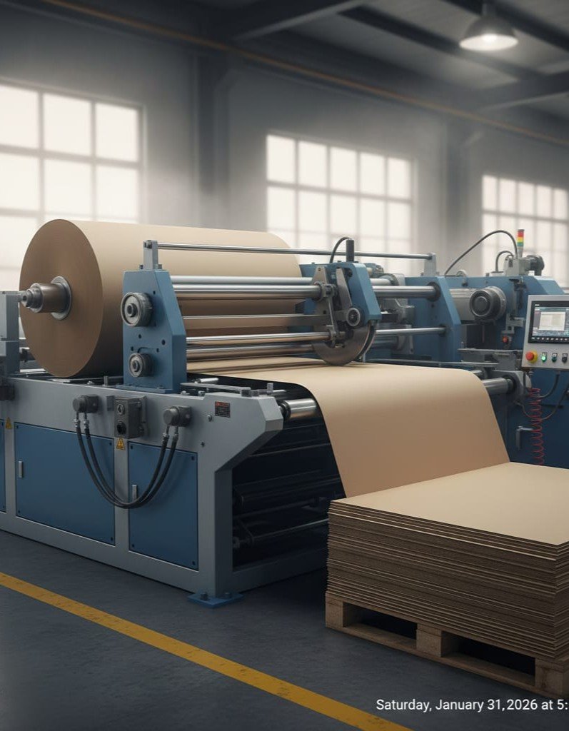 Sustainable cardboard manufacturing facility